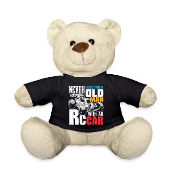 RC Car Racing Gift for an RC Car Racer - Teddy Bear - black - Front