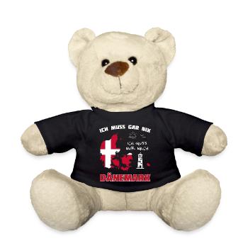 Dänemark Reisetraum mit Leuchtturm - Teddy - Schwarz - Vorne