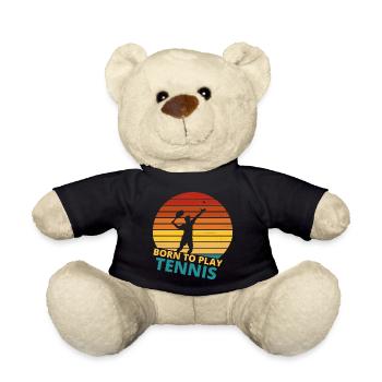 tennis / Tennis / Tennis spieler / Tennis Spielen - Teddy - Schwarz - Vorne