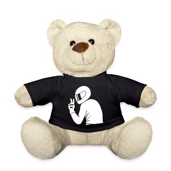 Respect for Riders (+ ton texte) - Nounours - noir - Devant