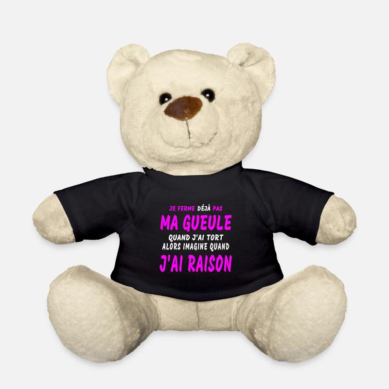 J'AI RAISON - Nounours - noir
