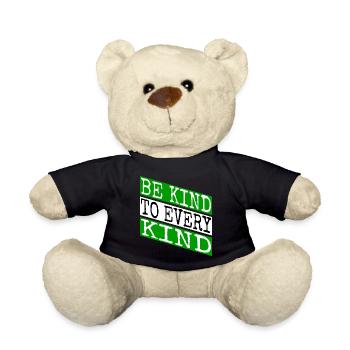 planète évoluer devenir végétalien légume drôle droits - Nounours - noir - Devant