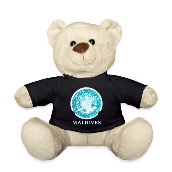 Hammerhead Shark Maldives - Teddy Bear - black - Front
