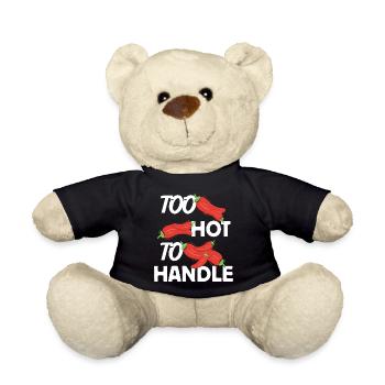 Trop chaud pour gérer une idée de conception ardente - Nounours - noir - Devant