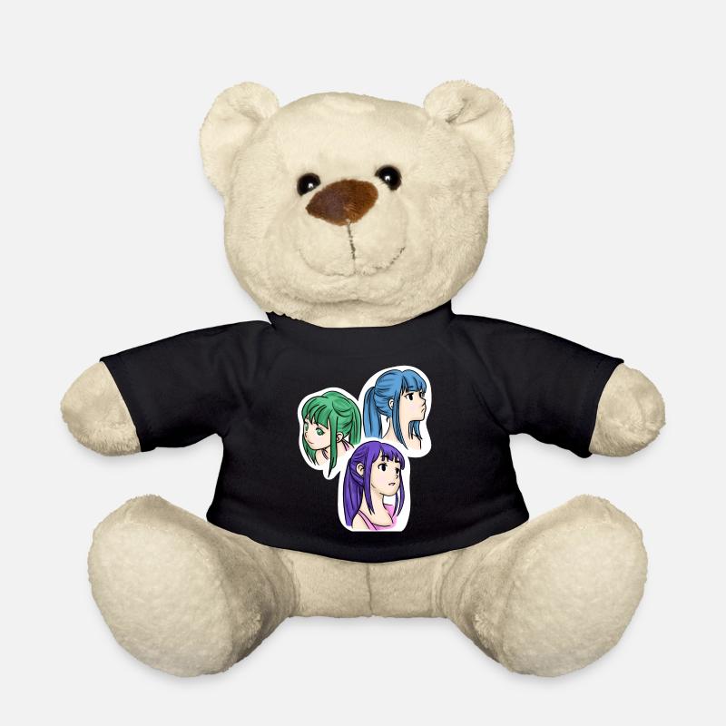 Die Drillinge 💚💜💙 - Teddy - Schwarz