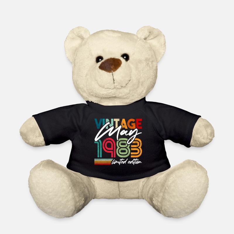 Vintage geboren Mai 1983 Geburtstag Mai 1983 - Teddy - Schwarz