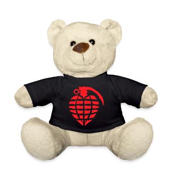 Herzgranaten-Liebe - Teddy - Schwarz - Vorne