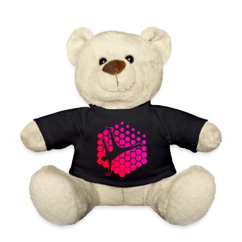 Break Dance Hiphop Bgirl Breakdance Herren - Teddy - Schwarz - Vorne