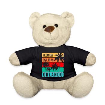 Orlando Florida - Teddy Bear - black - Front