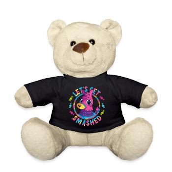Let's Get Smashed Pinata - Teddy Bear - black - Front
