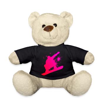 Snowboarder Herren Snowboard Wintersport Snowboard - Teddy - Schwarz - Vorne