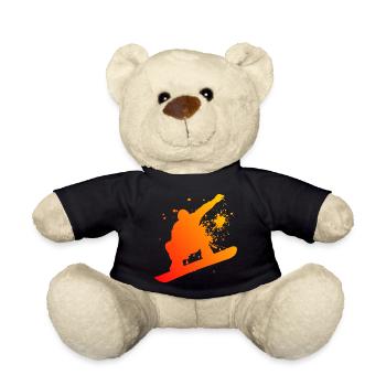 Mesdames sports d'hiver snowboard snowboard hommes - Nounours - noir - Devant