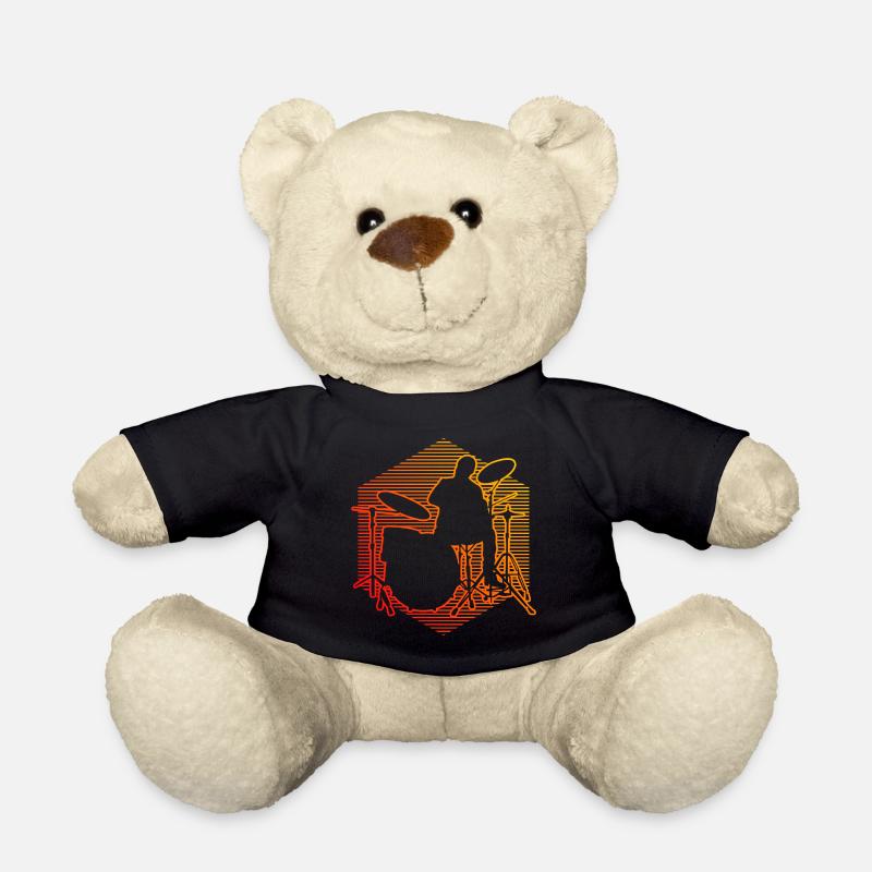 Schlagzeug Perkussionist Herren Schlagzeuger - Teddy - Schwarz