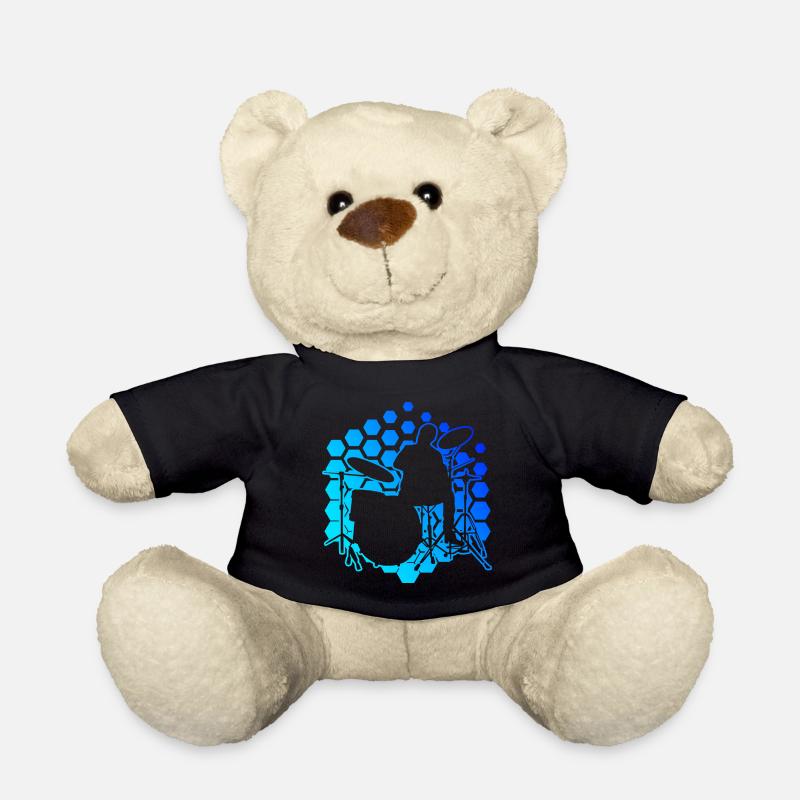 Damen Schlagzeugspieler Schlagzeuger Drum Kit - Teddy - Schwarz