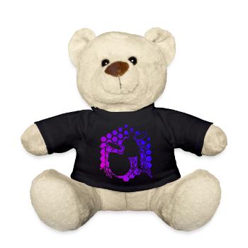 Batteur, Batterie, Batteur, Percussionniste - Nounours - noir - Devant