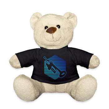 Trumpeter Trumpet Playing Trumpet Players - Teddy Bear - black - Front