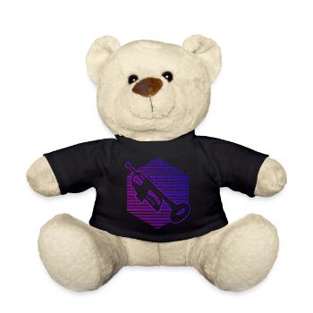 Trompeten Spieler Damen Herren Trompeter - Teddy - Schwarz - Vorne