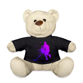 Floorball Salibandy Damen Unihockeyspielen - Teddy - Schwarz - Vorne