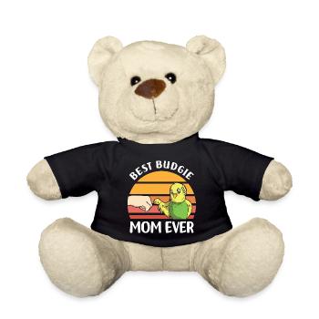 Wellensittich Haustier Vogel | Vögel Tier Geschenk - Teddy - Schwarz - Vorne