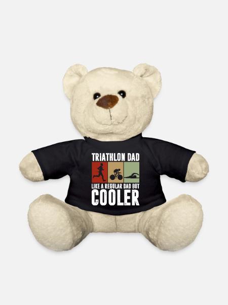 thiathlon dad like regular dad but cooler Design - Teddy - Schwarz