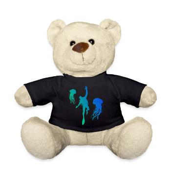 Diving Scuba Diver Tauchen Scuba Tauchen - Teddy - Schwarz - Vorne
