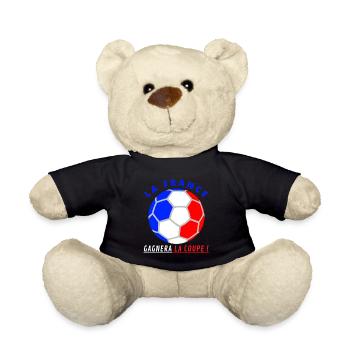 La France gagnera la coupe - Nounours - noir - Devant