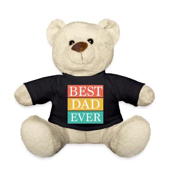 best dad ever - Teddy Bear - black - Front