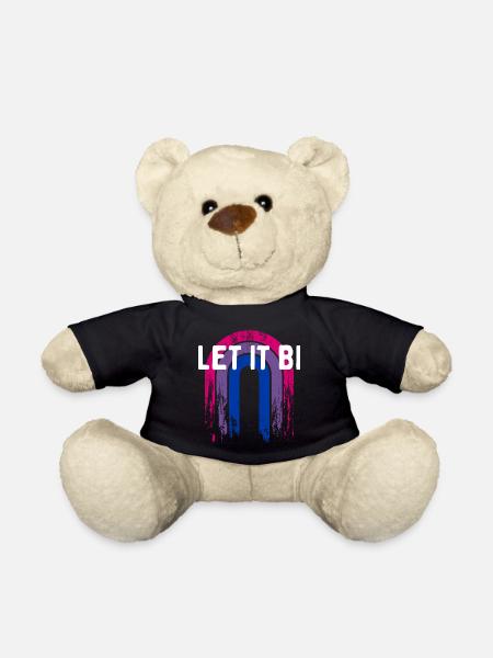 Let It Bi Bisexual Positivity Bi Pride Positive - Teddy - Schwarz