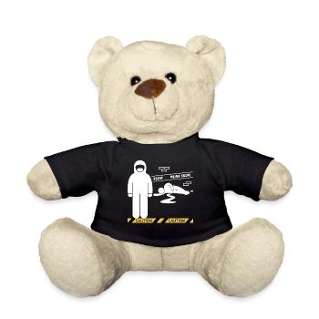 Tatort Forensics T-Shirt - Teddy - Schwarz - Vorne