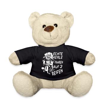 Motorsport Motorradfahrer Biker Motorrad - Teddy - Schwarz - Vorne