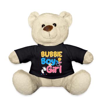 Pink or Blue Bubby Loves You Jewish Grandmother - Teddy - Schwarz - Vorne