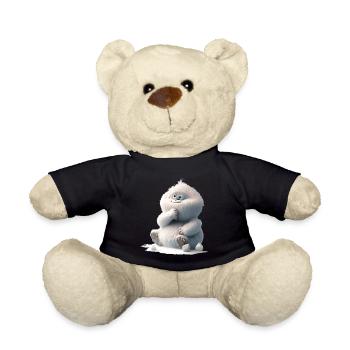 Baby yeti - Teddy Bear - black - Front
