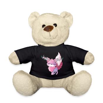 Arctic fox - Teddy Bear - black - Front