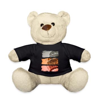 Dusseldorf Vintage Retro Germany City Skyline - Teddy Bear - black - Front