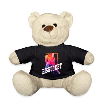 Eishockey Eishockeyspieler Spieler Vintage Retro - Teddy - Schwarz - Vorne