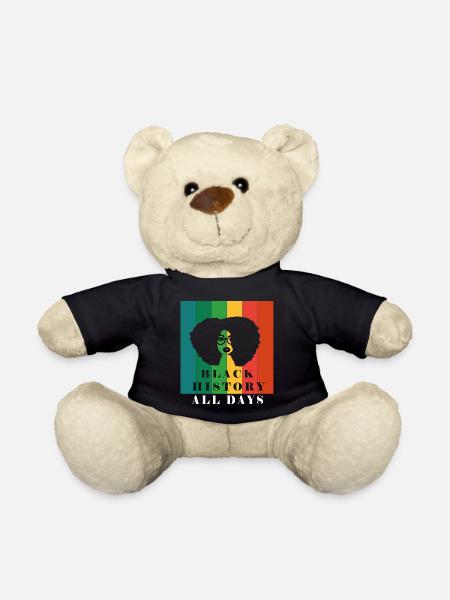 Black History all days - Teddy Bear - black