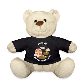 Shine Like The Sun And The Moon Nature Designs - Teddy Bear - black - Front