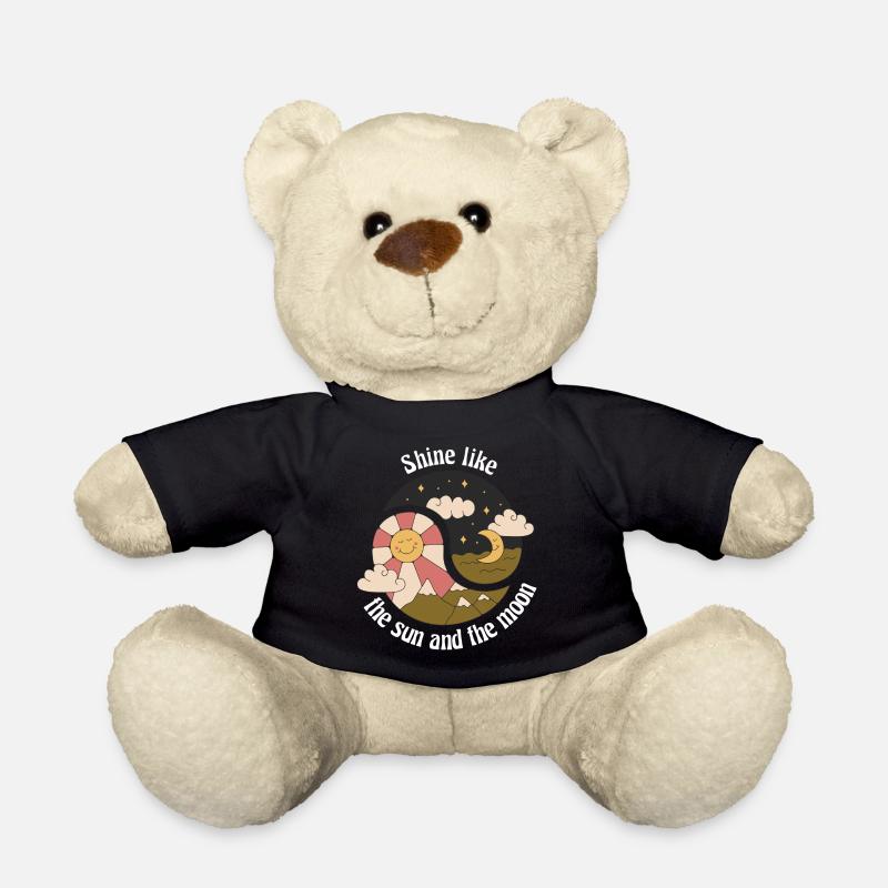 Shine Like The Sun And The Moon Nature Designs - Teddy - Schwarz