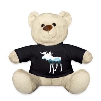 Moose - Teddy Bear - black - Front