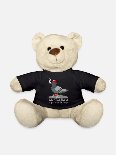 Amsterdam is poop on the doorstep - Teddy Bear - black