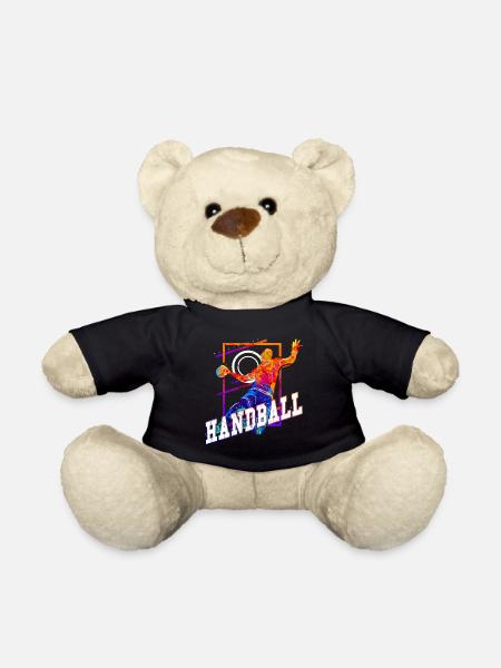 Handball Handball Player Handball Player Vintage Retro - Nounours - noir