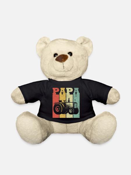 Vater Traktor Landwirt - Teddy - Schwarz