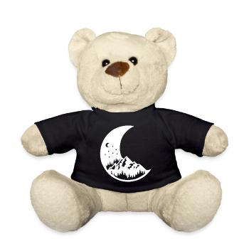 The moon and the white mountain - Teddy Bear - black - Front