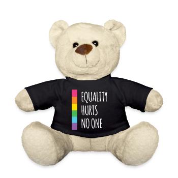 Pride Month - Equality Hurts No One - Teddy Bear - black - Front