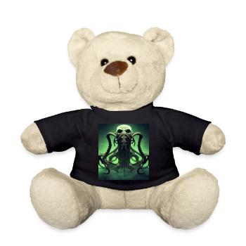 Alien meets Cthulhu on steroids - Teddy Bear - black - Front