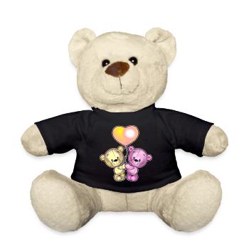 Bears in love 2 - Teddy Bear - black - Front