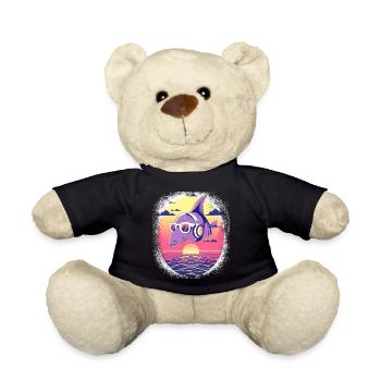 bass fishing tshirts gift idea boating - Teddy - Schwarz - Vorne