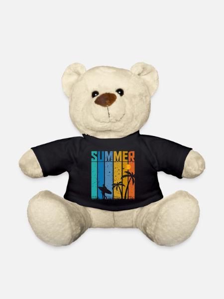 Summer Vibes Surfer - Teddy Bear - black