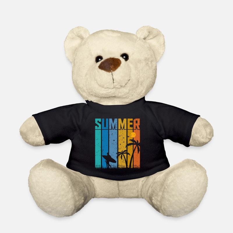 Summer Vibes Surfer - Teddy Bear - black
