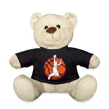 Basketball Basketballer - Teddy - Schwarz - Vorne